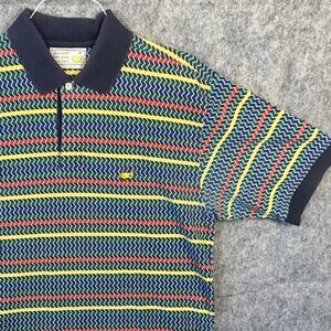 Master’s Augusta National Slezenger Vintage Large Multi-Color Zig-Zag Men's Polo